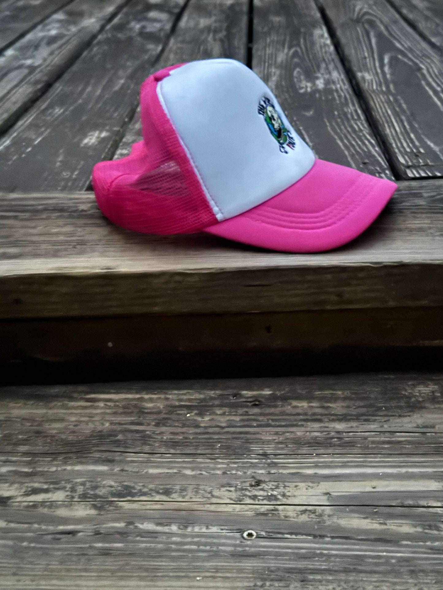 The World Is Ours Pink/White Trucker Hat