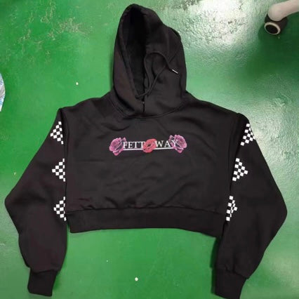 FettWay Women Crop Top Hoodie