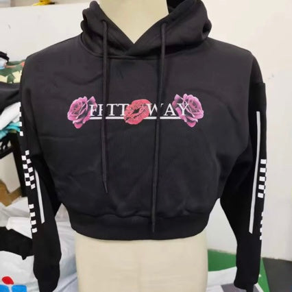 FettWay Women Crop Top Hoodie